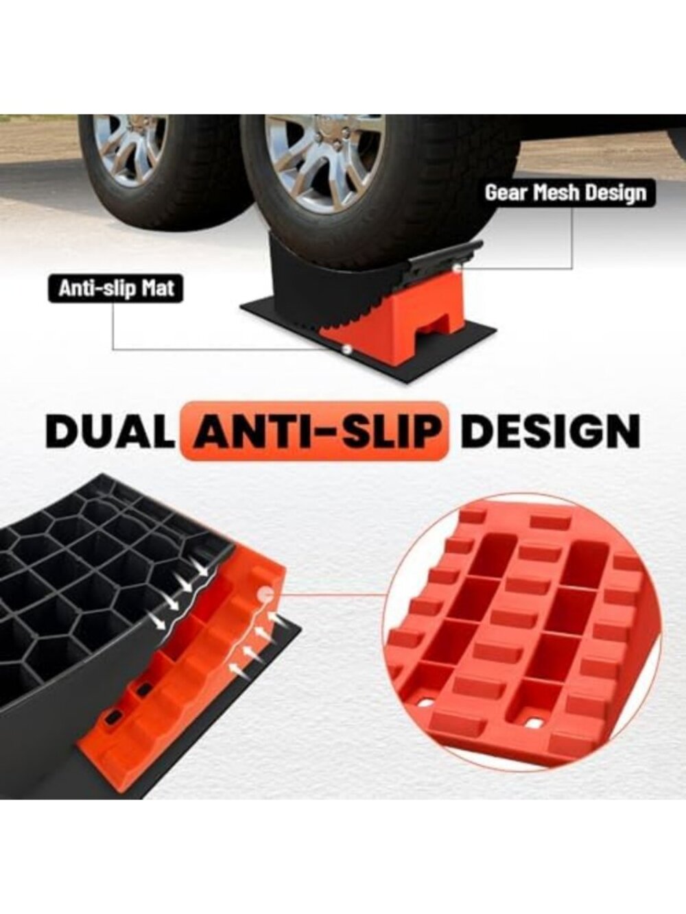 6.3” Lift RV Leveling Blocks - 2 Pack Camper Leveling System for Stability - Picture 5 of 6